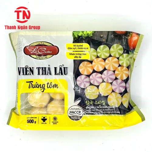 Viên Thả Lẩu Trứng Tôm LaCusina 1kg