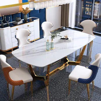 Bàn ăn mặt đá B32