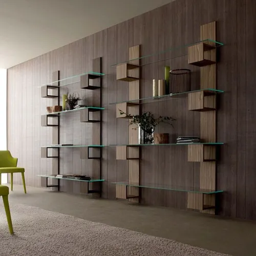 Kệ Trang Trí Gỗ Công Nghiệp Mặt Kính Cỡ Lớn KT-26