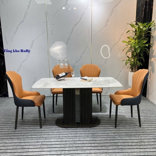 Bộ bàn ăn inox 24-100