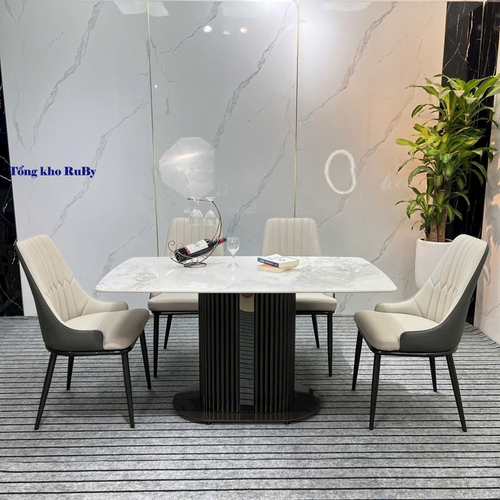 Bộ bàn ăn inox 24-100
