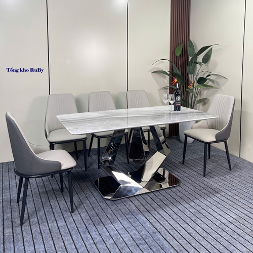 Bộ bàn ăn inox 24-126