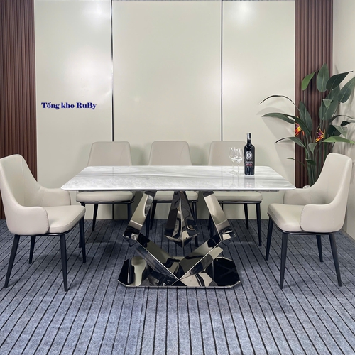 Bộ bàn ăn inox 24-126