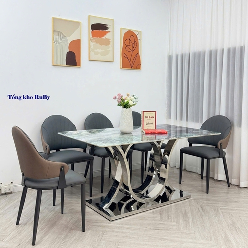Bộ bàn ăn inox 24-073