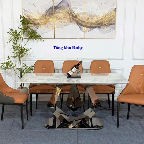 Bộ bàn ăn inox 24-126
