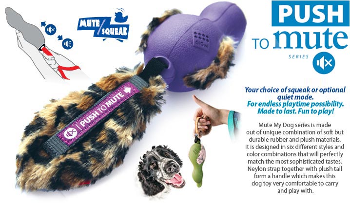 Push to mute vịt đồ chơi ném cao su bền bỉ chống cắn phá - gigwi đồ chơi chó mèo