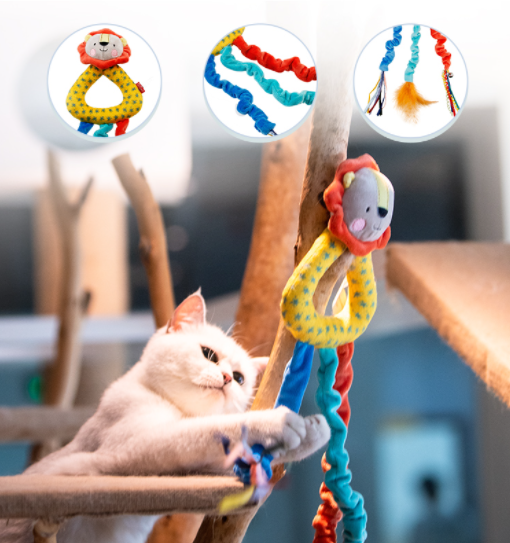 catch and scratch đồ chơi tương tác gây hưng phấn kích thích chơi chuông kêu - gigwi đồ chơi cho mèo