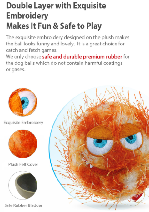 Bóng nảy cho chó vui nhộn cao cấp có tiếng crazy ball - gigwi đồ chơi chó mèo