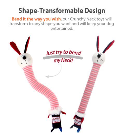 Crunchy neck thú bông bèn bỉ cao cấp vải bông hữu cơ an toàn -gigwi đồ chơi chó mèo