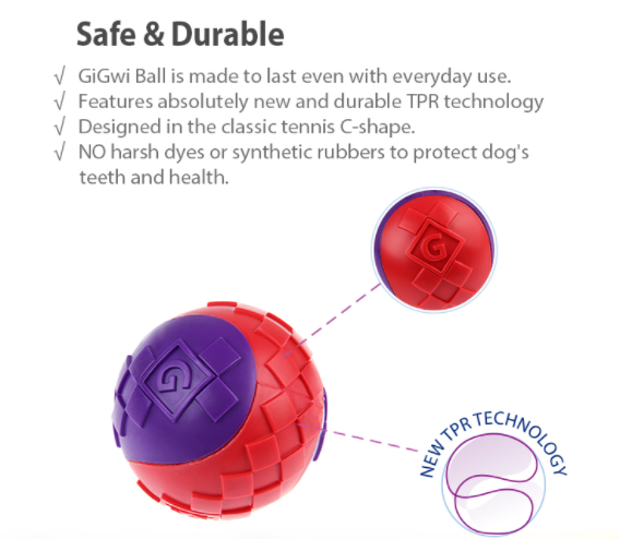 G-Ball bóng nảy cho chó - Gigwi đồ chơi chó mèo