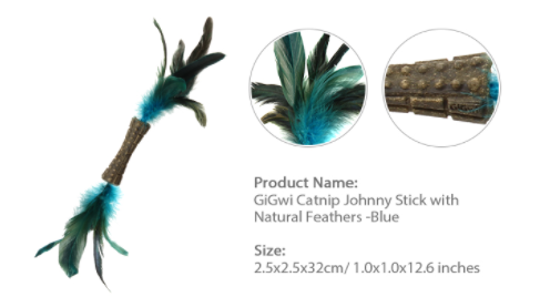 Thanh nhựa TPR đồ chơi cỏ mèo thư giãn làm sạch răng cho mèo - gigwi đồ chơi chó mèo