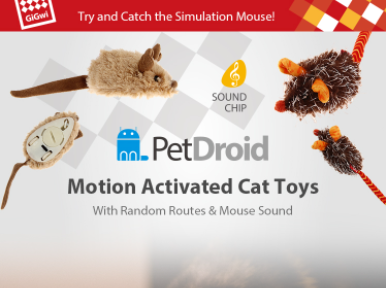 đồ chơi công nghệ cao cho mèo chuột tự động thông minh vui nhộn - gigwi đồ chơi chó mèo