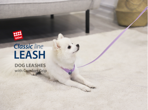 Đồ chơi chó mèo gigwi phụ kiện dây xích vòng cổ cho chó tiêu chuẩn châu âu vải phản quang an toàn