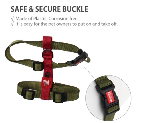 đồ chơi chó mèo gigwi phụ kiện cho chó xích yếm vòng cổ tiêu chuẩn châu âu vải phản quang