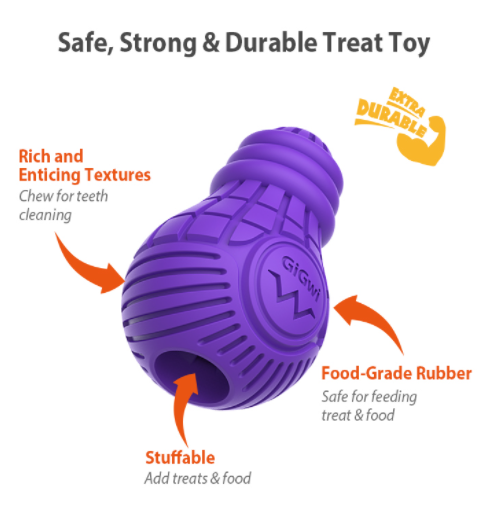 Gigwi đồ chơi cho chó ngứa răng Rubber Bulb