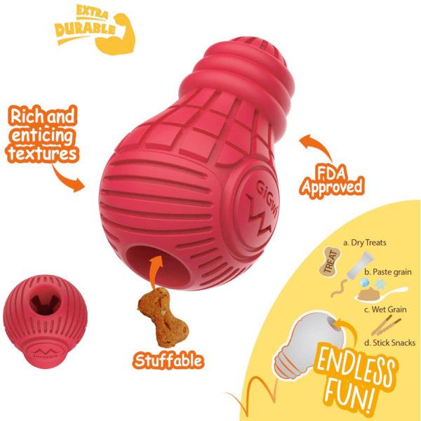 Gigwi đồ chơi cho chó ngứa răng Rubber Bulb