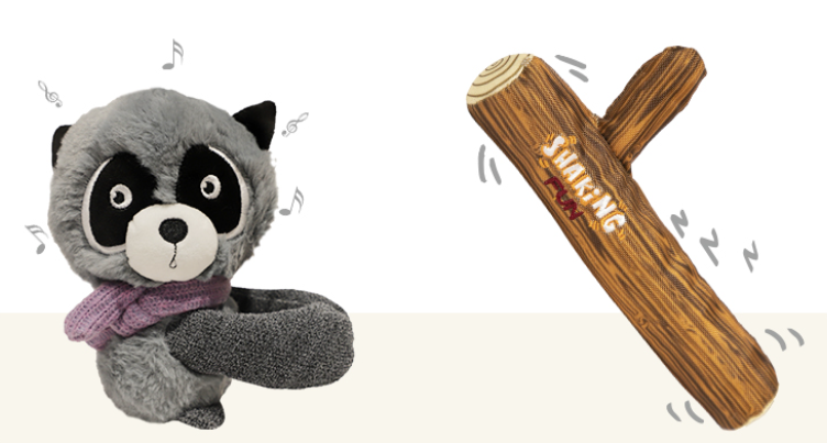 Shaking Fun đồ chơi vải chống cắn phá an toàn vải hữu cơ - gigwi đồ chơi cho chó mèo