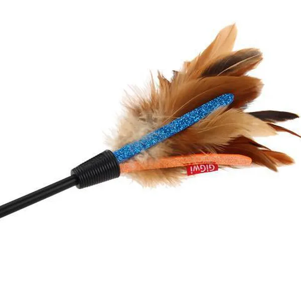 Đồ chơi cho mèo Feather Teaser Đuôi lông vũ ngắn