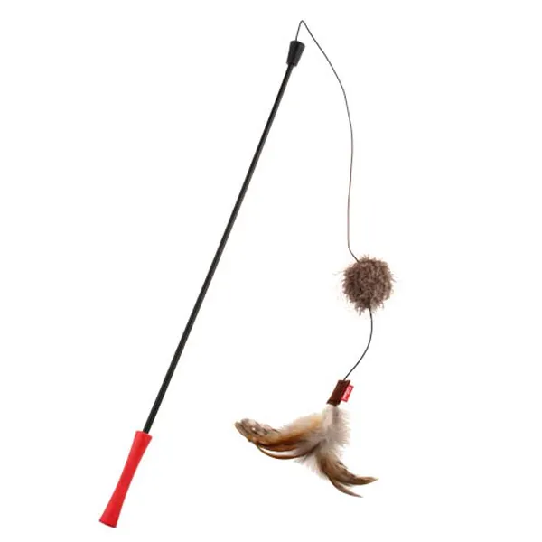 Đồ chơi cho mèo Feather Teaser Đuôi lông vũ quả cầu