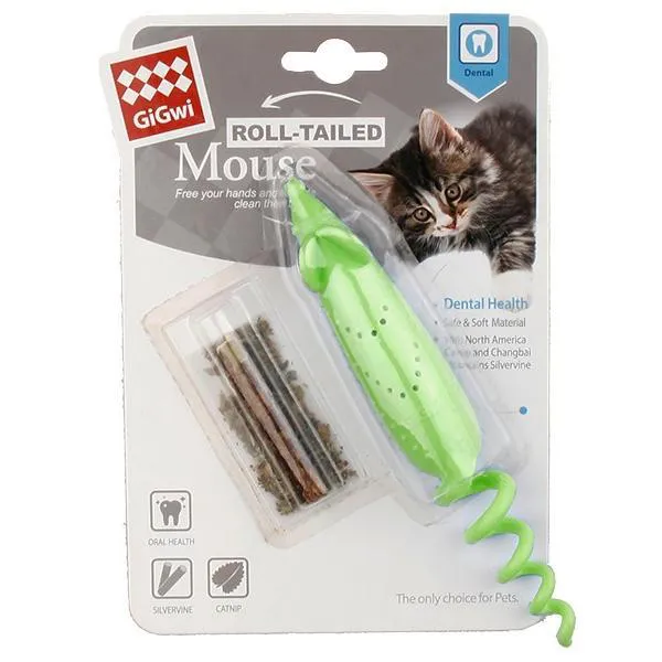 Đồ chơi cho mèo Roll Tailed - Treat dispenser cỏ mèo