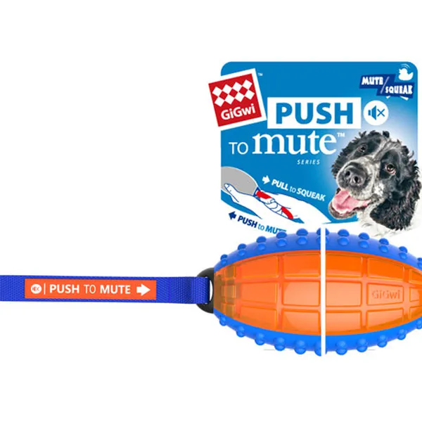 Đồ chơi cho chó Push to Mute Bầu Dục