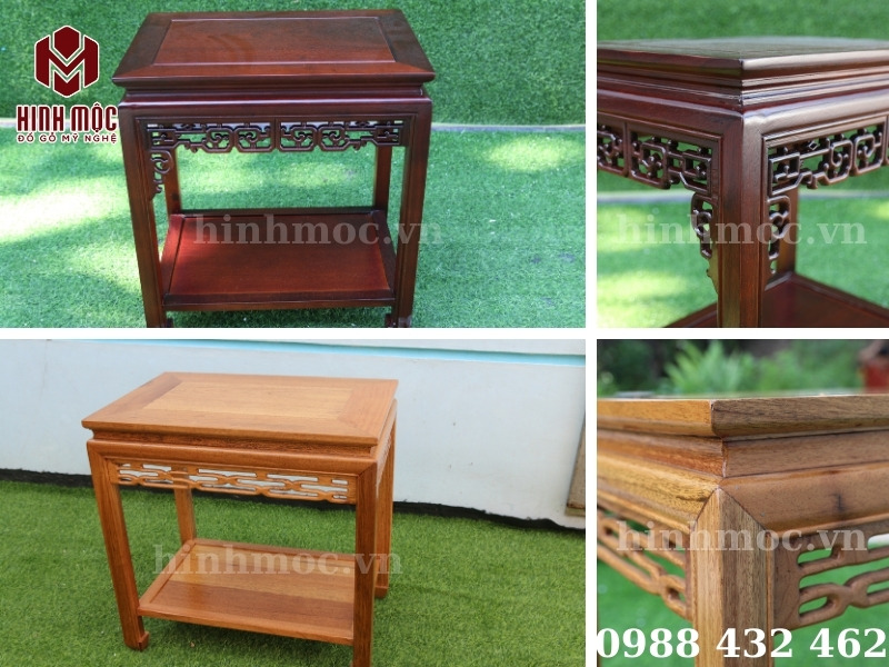 đôn chữ nhật gỗ gụ cao 50 mặt 50x35 đôn chữ nhật gỗ gụ cao 50 mặt 50x35