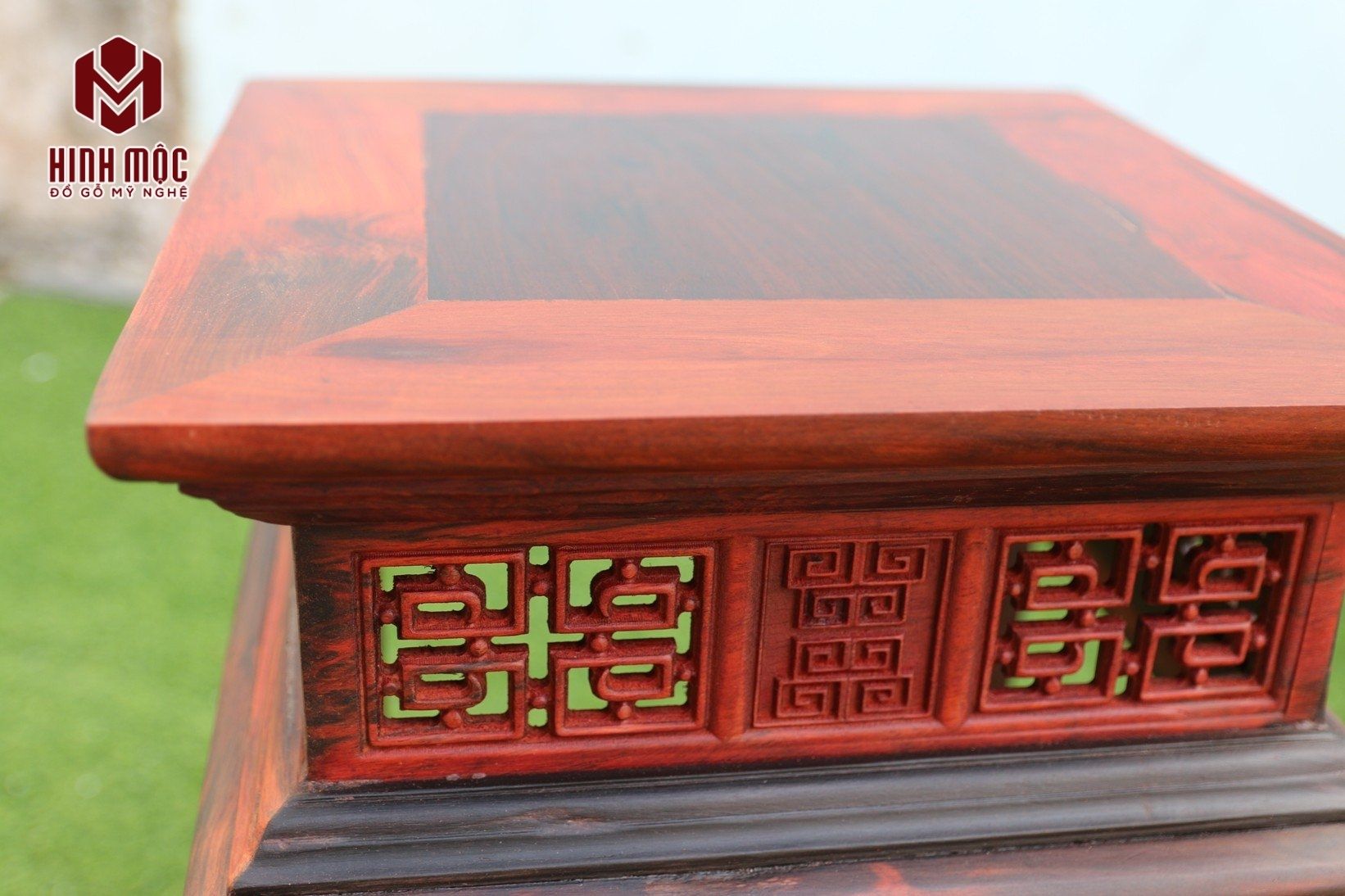 Đôn đèn gỗ trắc mặt đôn vuông phẳng phiu Đôn đèn gỗ trắc mặt đôn vuông phẳng phiu