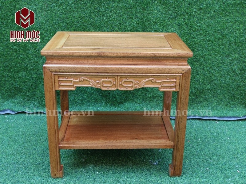 đôn gỗ gụ cao 50cm mặt 50x35cm đôn gỗ gụ cao 50cm mặt 50x35cm