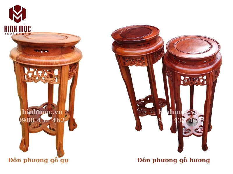 đôn gỗ tròn đôn phượng đôn gỗ tròn đôn phượng