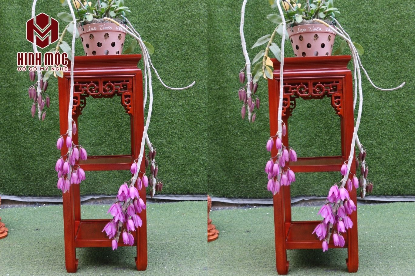 Đôn gỗ vuông 2 tầng cao 80cm vô cùng tiện dụng Đôn gỗ vuông 2 tầng cao 80cm vô cùng tiện dụng