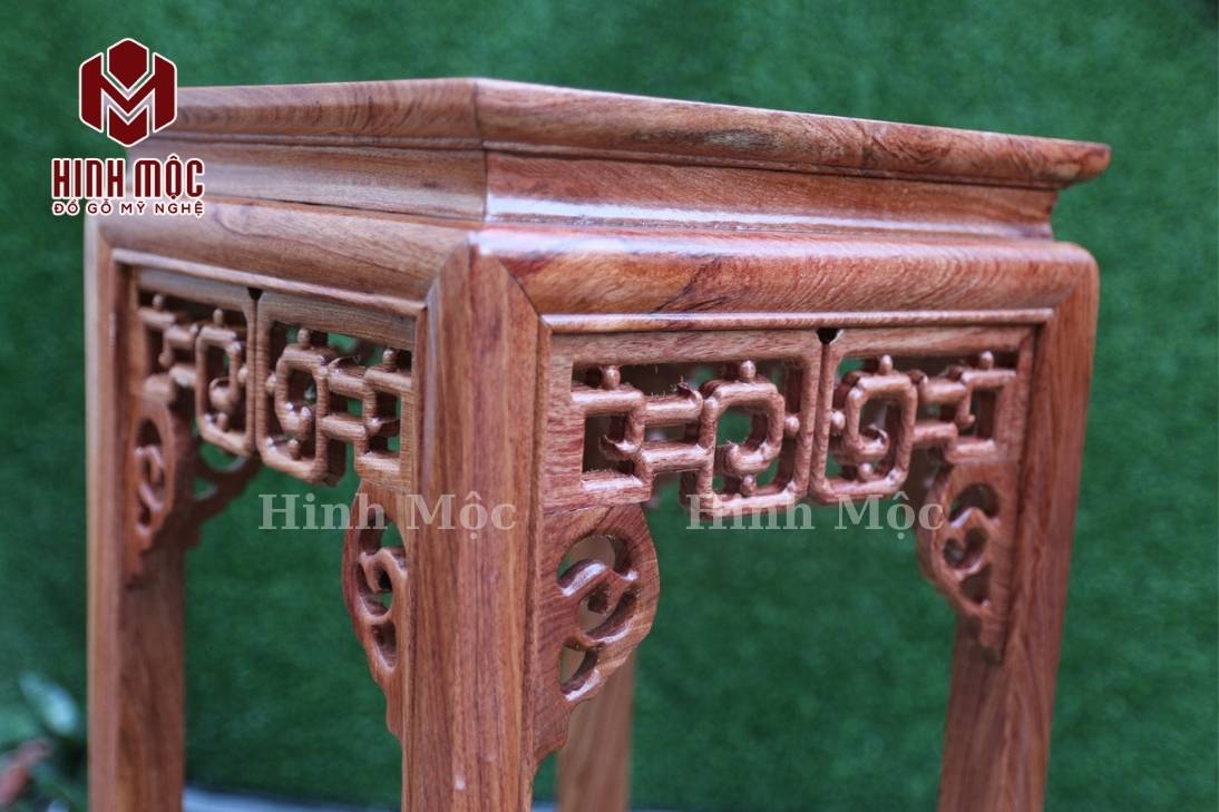 đôn kê tượng gỗ hương mặt vuông 30x30cm 2 đôn kê tượng gỗ hương mặt vuông 30x30cm 2