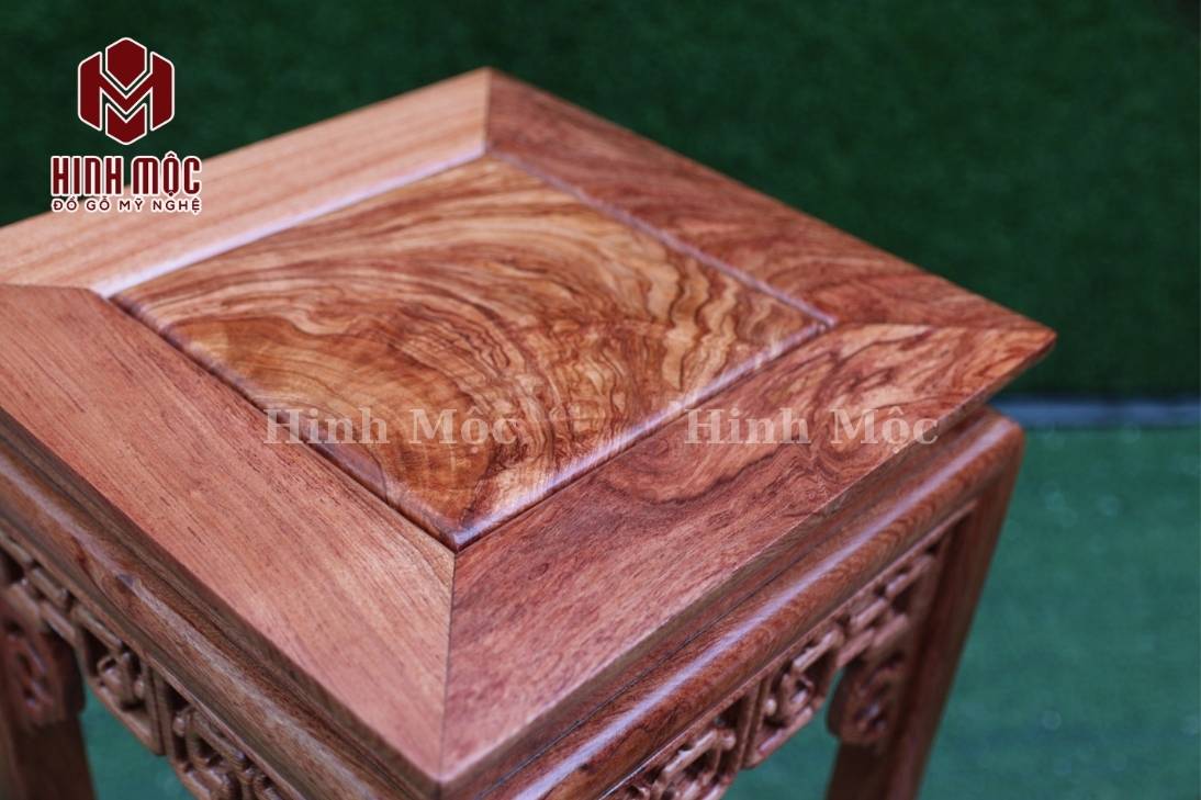 đôn kê tượng gỗ hương mặt vuông 30x30cm 3 đôn kê tượng gỗ hương mặt vuông 30x30cm 3