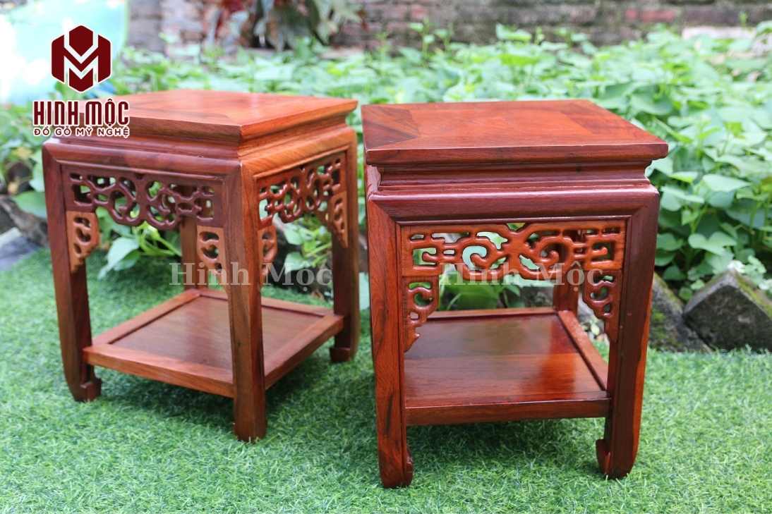 đôn kê tượng gỗ hương mặt vuông 30x30cm cao 40cm đôn kê tượng gỗ hương mặt vuông 30x30cm cao 40cm