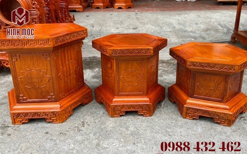 đôn lục giác gỗ hương kê tượng đặt ban thờ đôn lục giác gỗ hương kê tượng đặt ban thờ