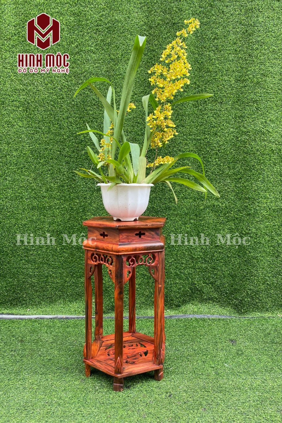 đôn lục giác gỗ trắc 5 đôn lục giác gỗ trắc 5