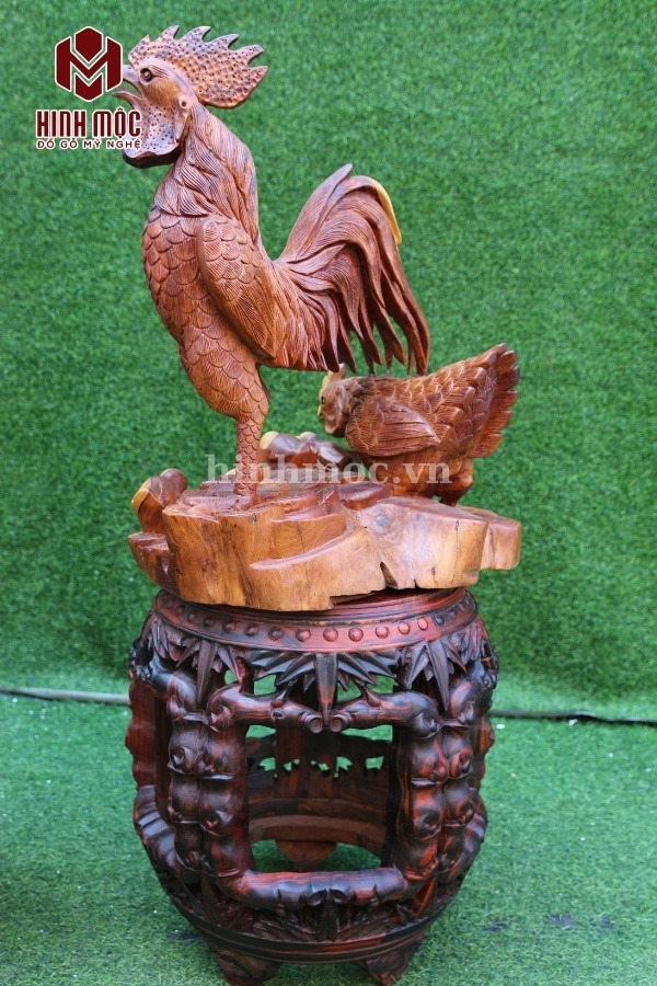 đôn trống gỗ trắc kê tượng đôn trống gỗ trắc kê tượng