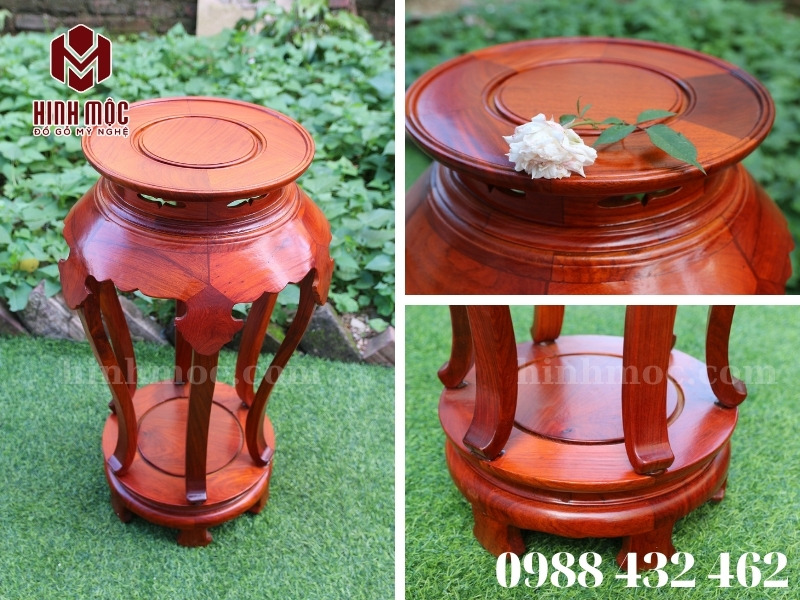 giá đôn gỗ để bình hoa đôn lá trầu giá đôn gỗ để bình hoa đôn lá trầu