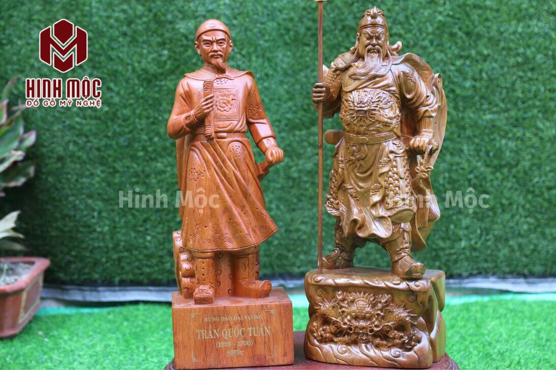 tượng Trần Hưng Đạo và Quan Công tượng Trần Hưng Đạo và Quan Công