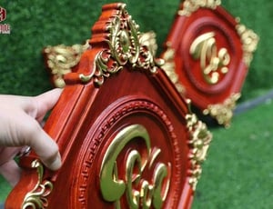 Cách chọn kích thước tranh gỗ Phúc Lộc Thọ treo hình thoi chuẩn đét