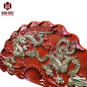 Quạt gỗ tứ linh