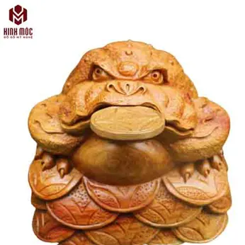 Cóc gỗ hương ta cao 30 ngang 33cm