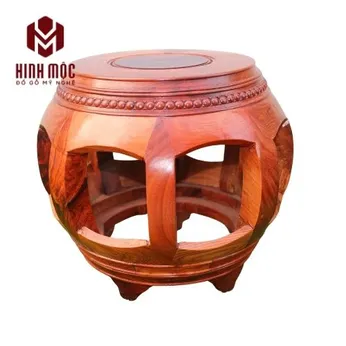 Đôn trống gỗ hương