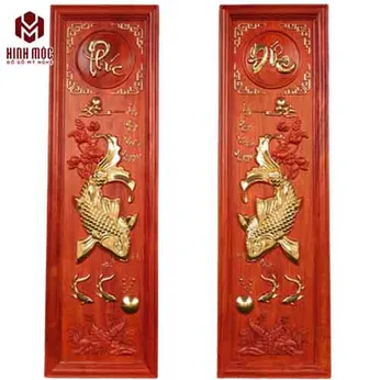 Tranh gỗ cá chép giá rẻ