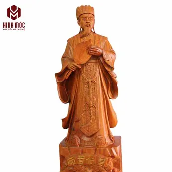 Khổng Minh cao 60cm đục tay