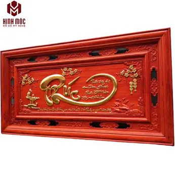 Tranh gỗ chữ Phúc