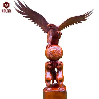 Chim ưng đậu quả cầu cao 80cm