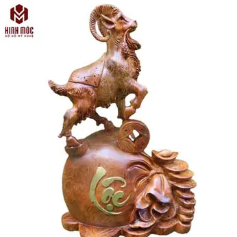 Dê phong thủy cao 60cm gỗ hương