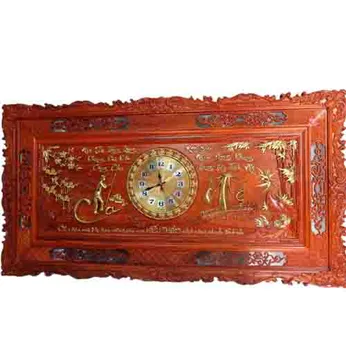 Đồng hồ gỗ chữ Cha Mẹ dài 1,27m