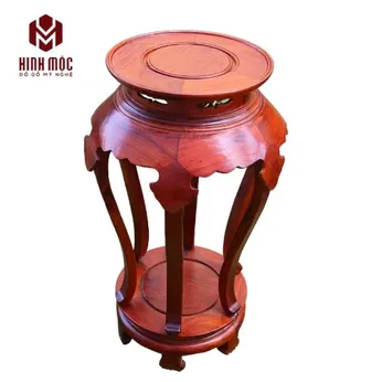 Đôn lá trầu gỗ hương loại 2 đế cao 60 đến 80cm