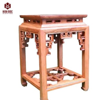 Đôn triện đóng mộng cao 60cm mặt vuông 38cm
